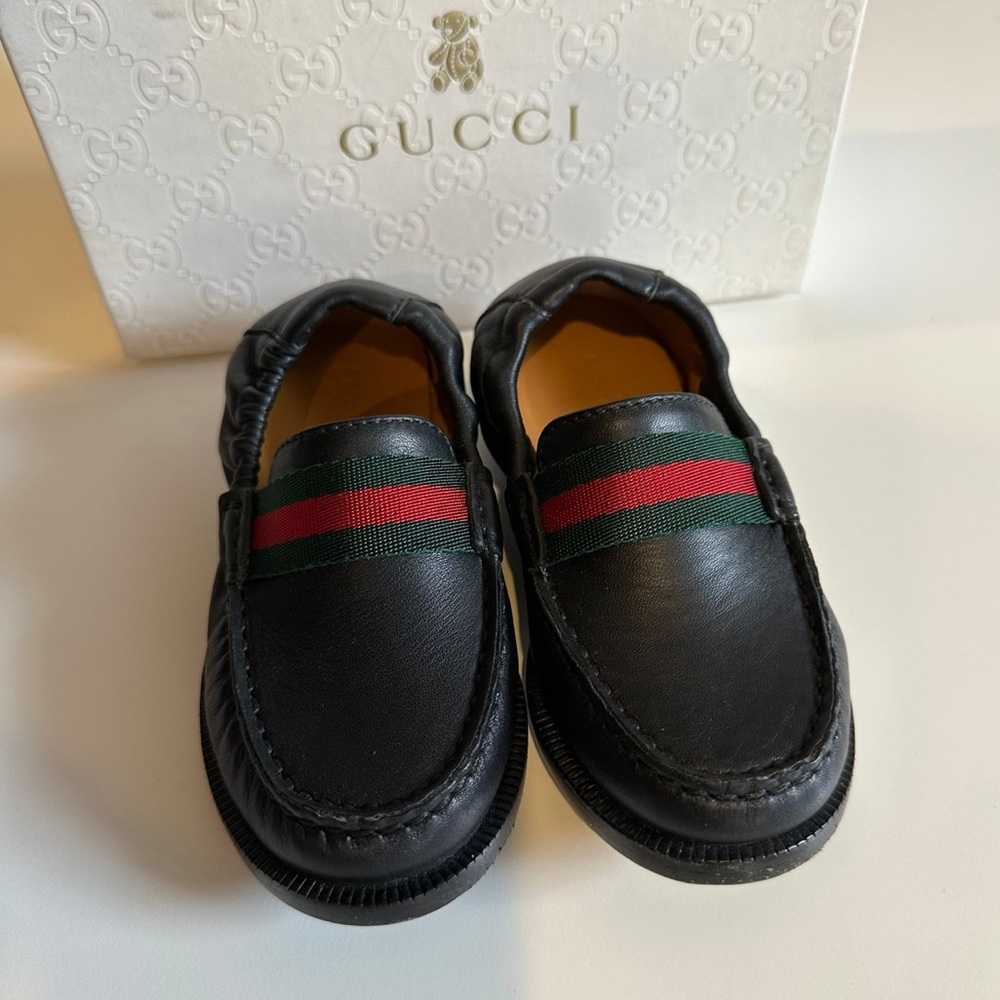 Gucci kids toddler boy loafers size 24 size 8k 8c 8 authentic